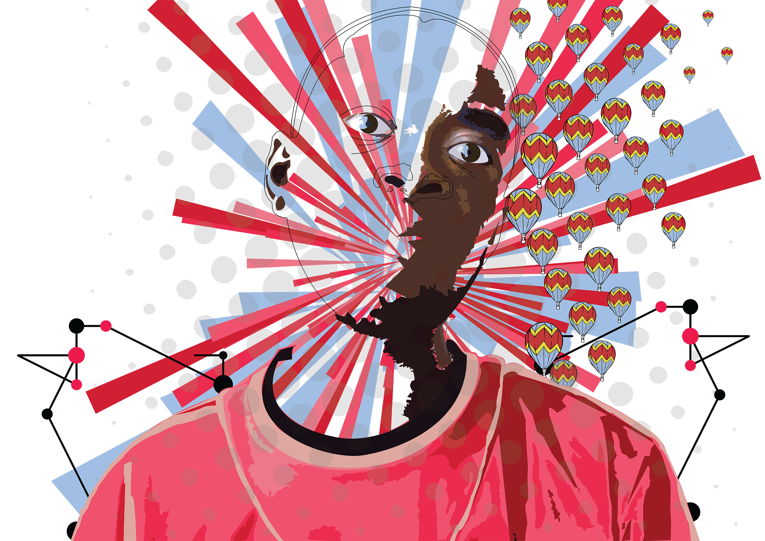 Abstract face portrait